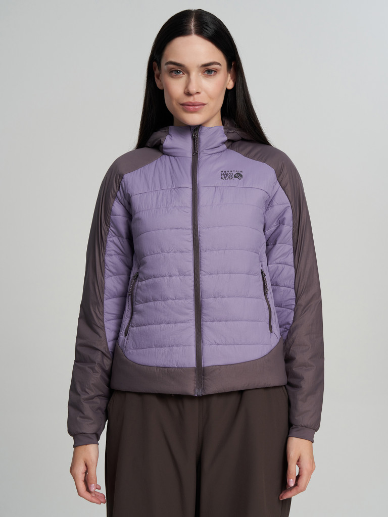 Куртка утепленная рипстоп женская Mountain Hardwear Free Element Hooded Jacket