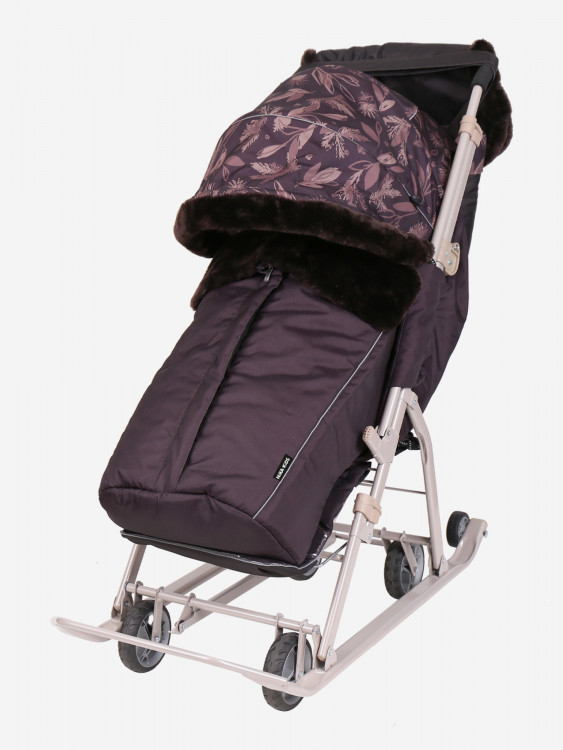 Санки-коляска комбинированная Nika"Ника детям 7-5Н" НД7-5Н шоколадный