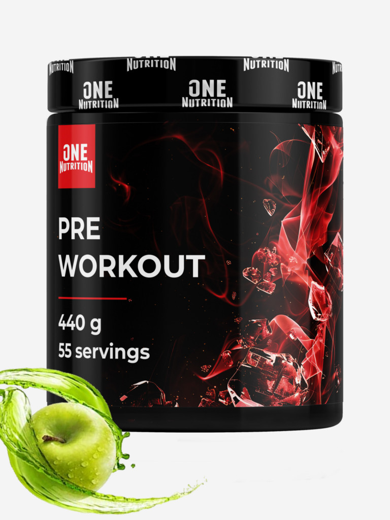 Предтренировочный комплекс PRE WORKOUT ONE NUTRITION, 440g, яблоко