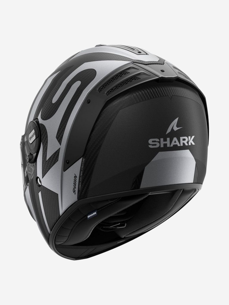 Мотошлем интеграл SHARK SPARTAN RS CARBON SHAWN MAT Black/Silver