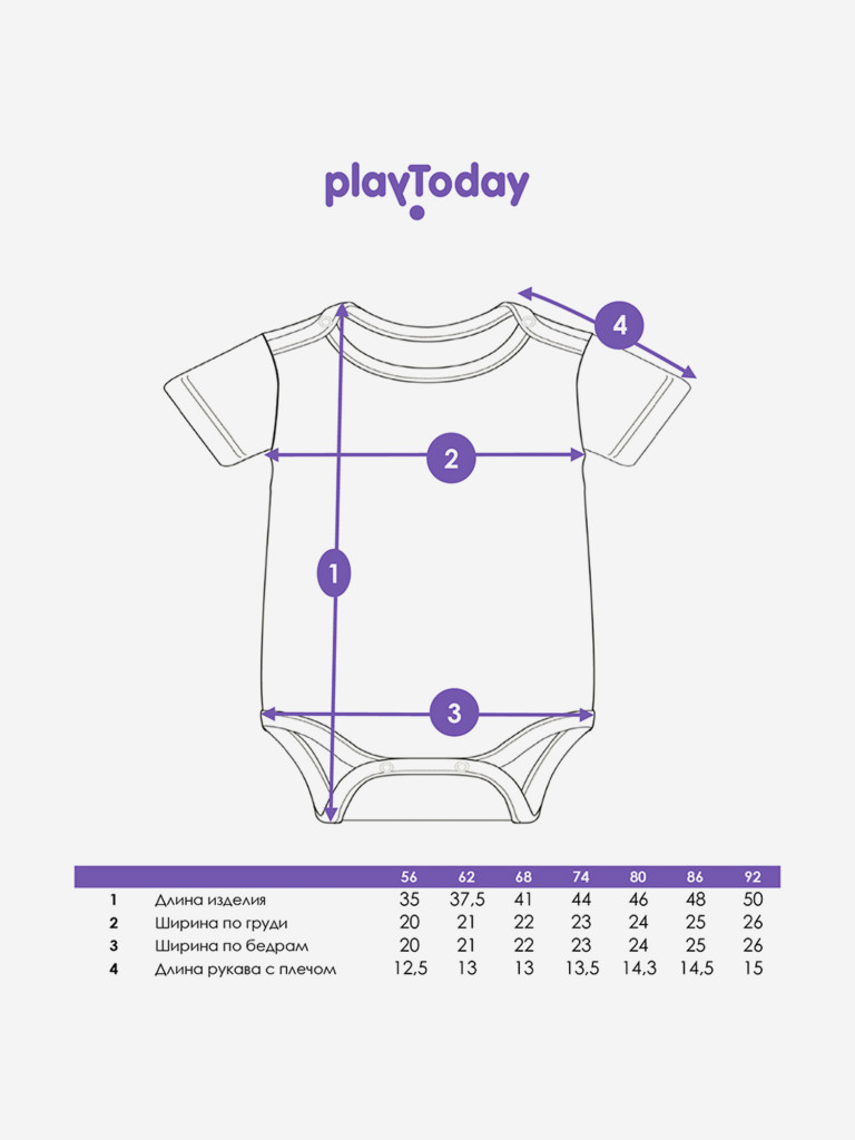 Боди для девочек, 3 шт PlayToday