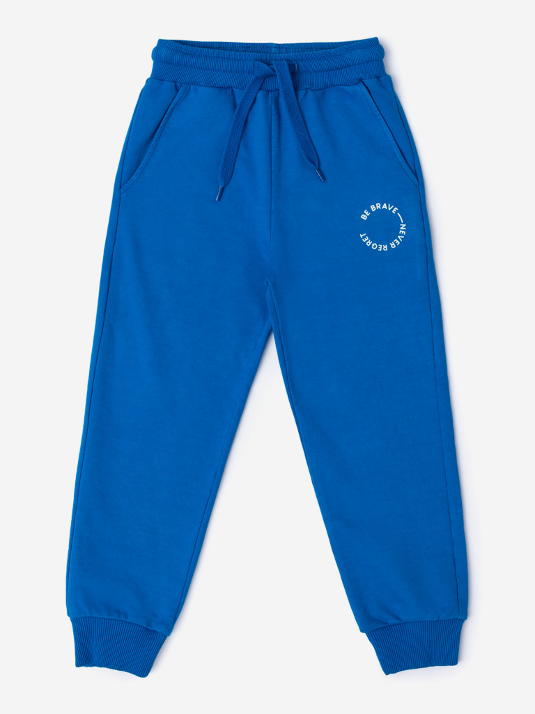 Брюки с принтом синие Button Blue