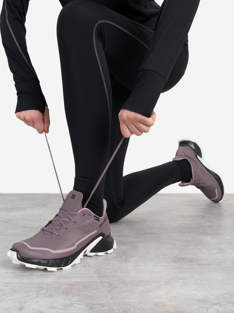 фото Кроссовки женские salomon alphacross 5 gtx, фиолетовый
