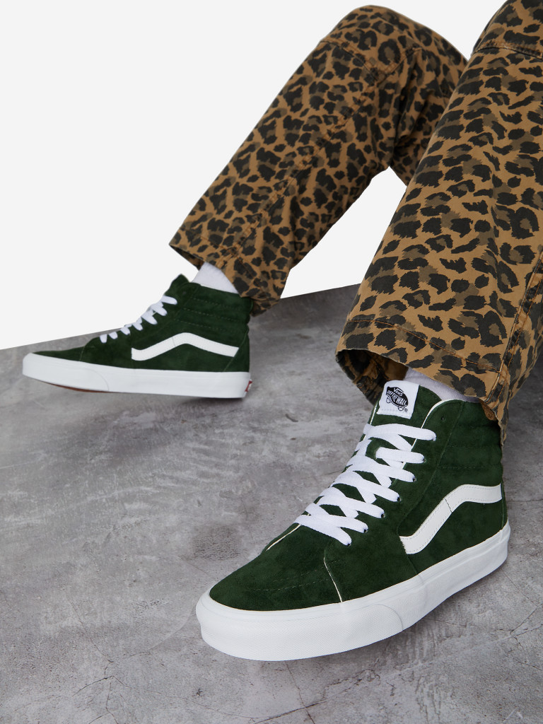 Vans sk8 hi mujer on sale verdes