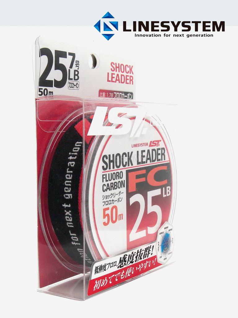 Шоклидер флюорокарбоновый LINESYSTEM FC 25LB, 50 м
