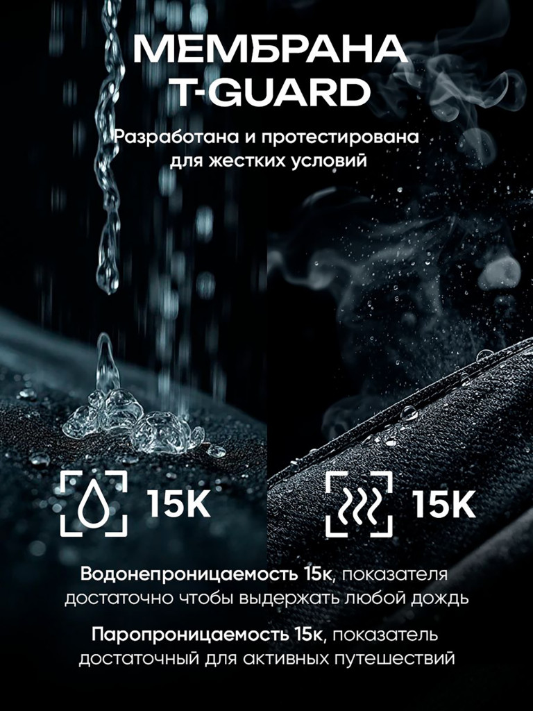 Куртка мембранная мужская H.U.T. KIVACH для охоты, темно-зеленая