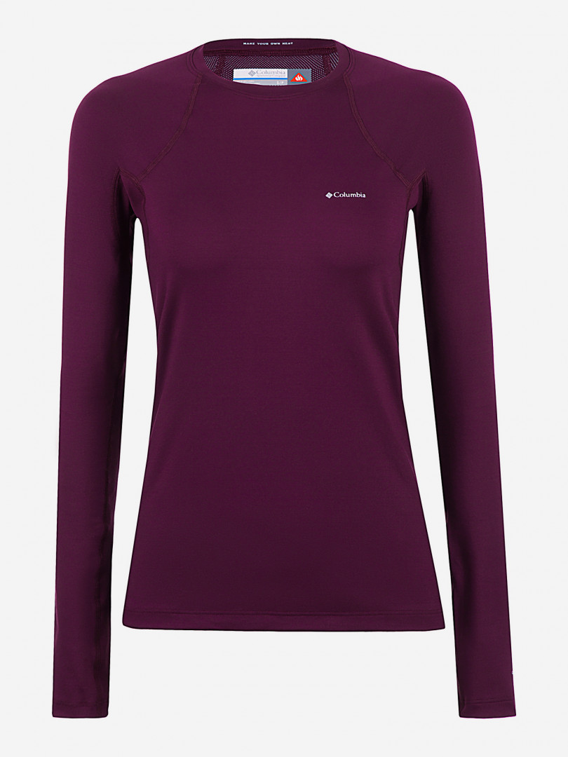 фото Термобелье верх женское columbia heavyweight stretch long sleeve top, красный