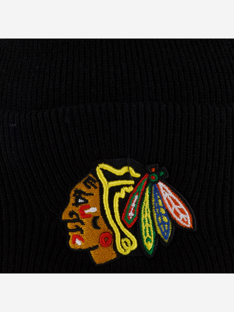 Шапка с отворотом 47 BRAND H-HYMKR04ACE-BKA Chicago Blackhawks NHL (черный)