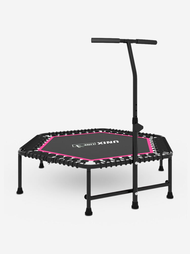 Батут спортивный для фитнеса и джампинга UNIX Line Fitness 125 см, розовый