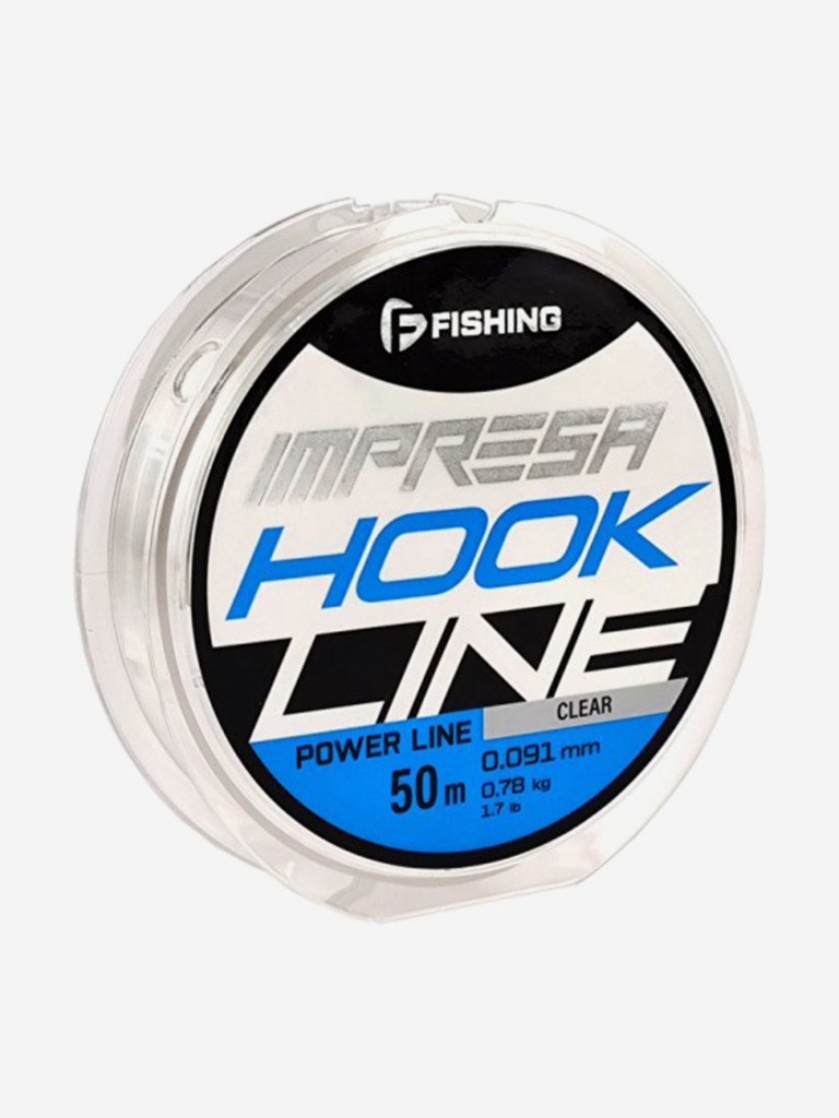 Леска F-FISHING Impresa Hook Line Clear 50м 0,091мм 0,78кг/1,7lb