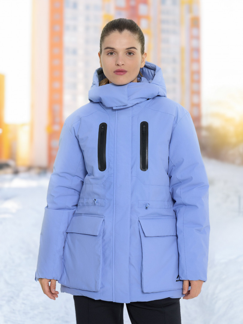 фото Пуховик женский athlex, голубой
