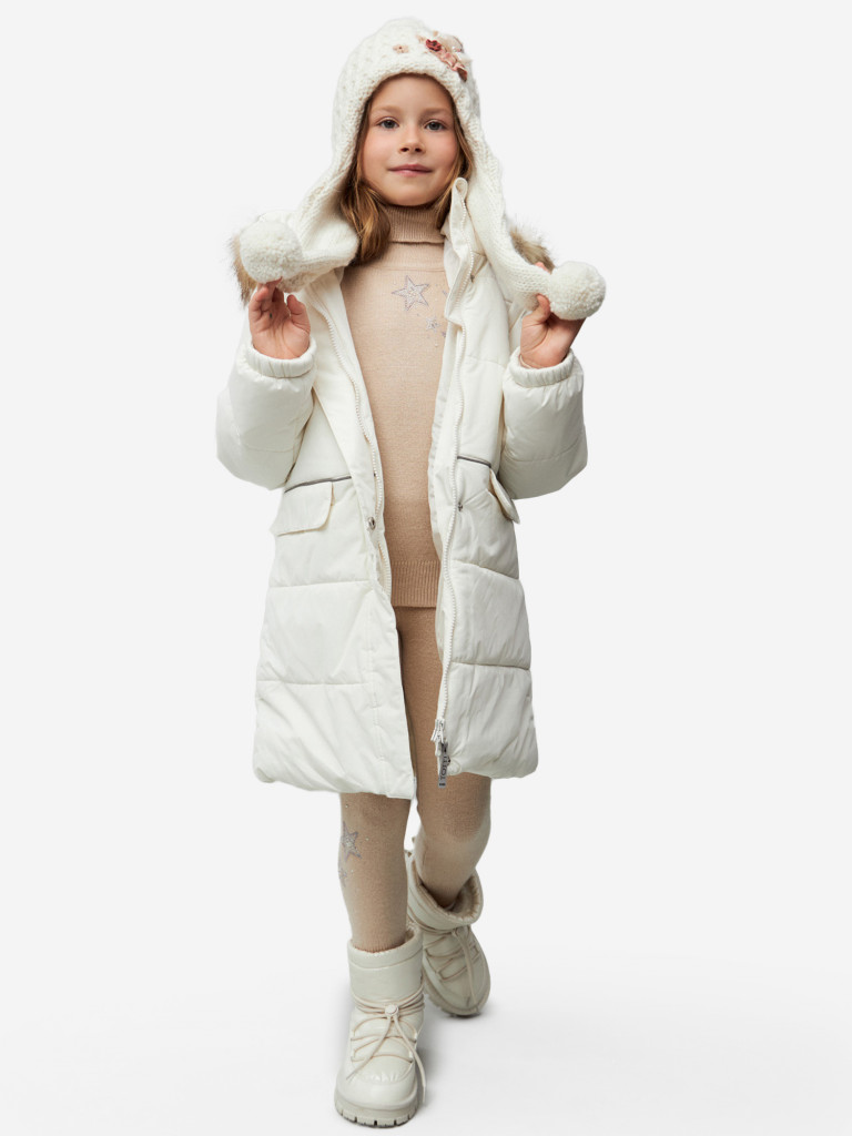 Утепленное пальто для девочек TOTTI KIDS