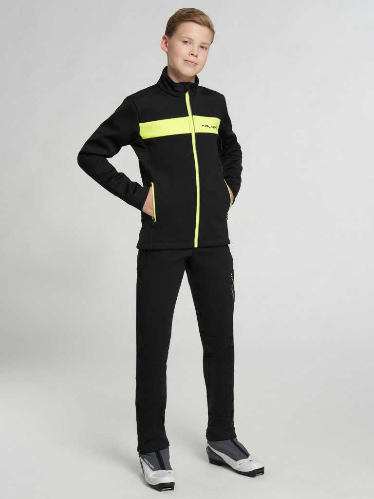 Куртка для беговых лыж для мальчиков Fischer Softshell Warm
