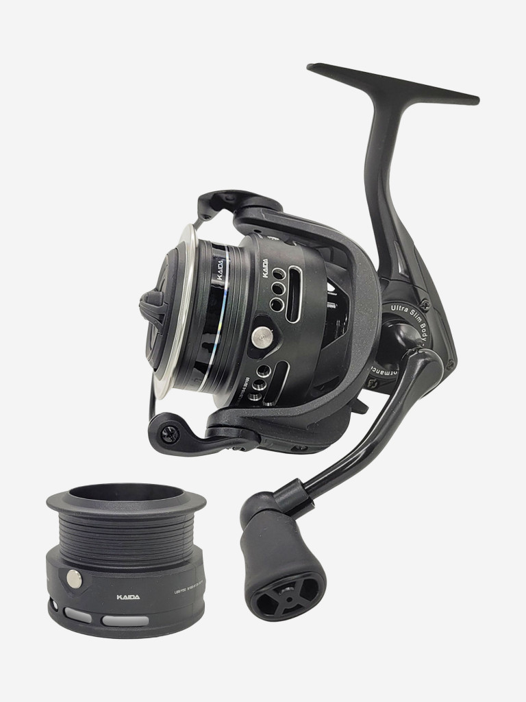 Катушка Kaida ECHO 4500HF, с передним фрикционом / Безынерционная для рыбалки / Фидерная