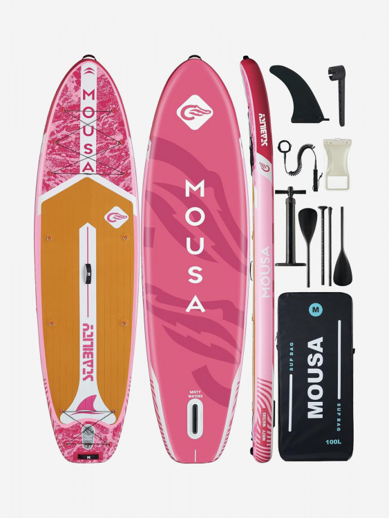 Надувная двухслойная SUP-доска MOUSA MISTY PINK, 11' 335*86*15 см, сапборд