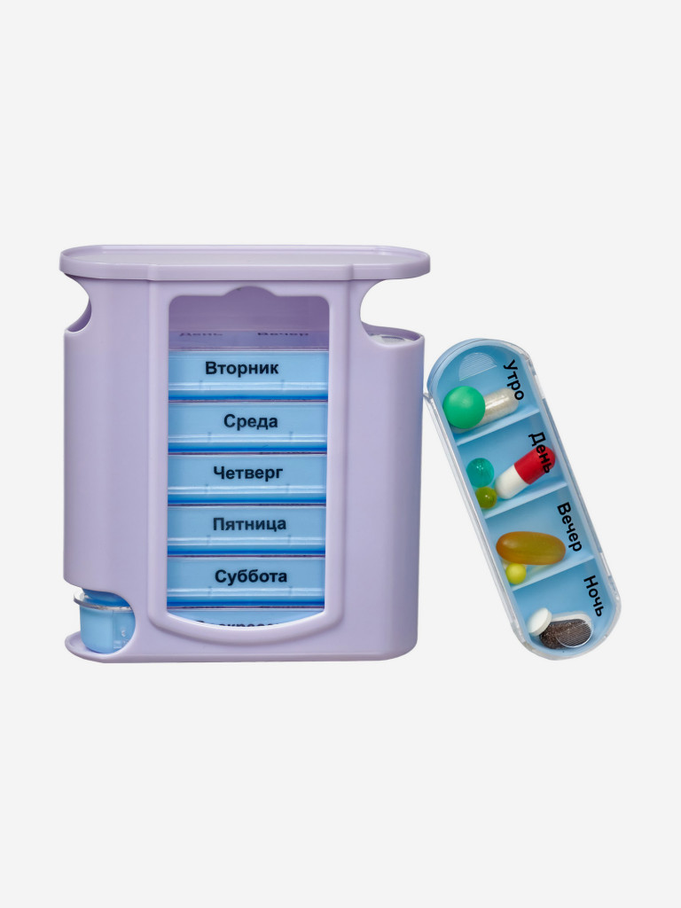 Контейнер для таблеток «НЕДЕЛЬКА», голубой