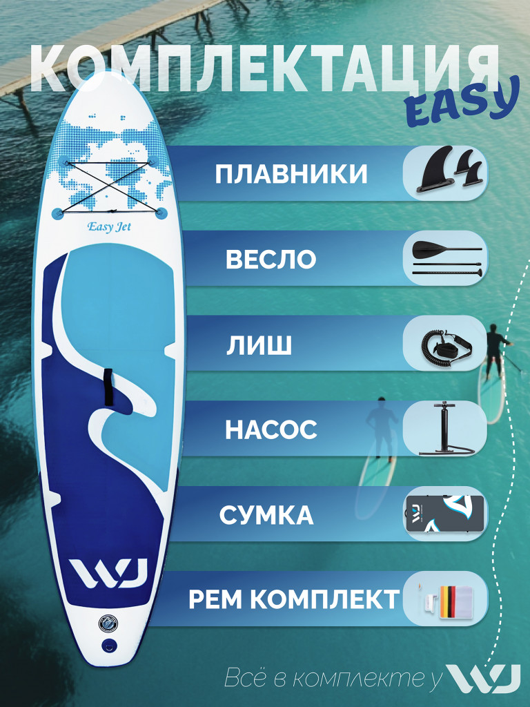 SUP-доска WheeJet EasyJet Blue Lagoon 320x81x15