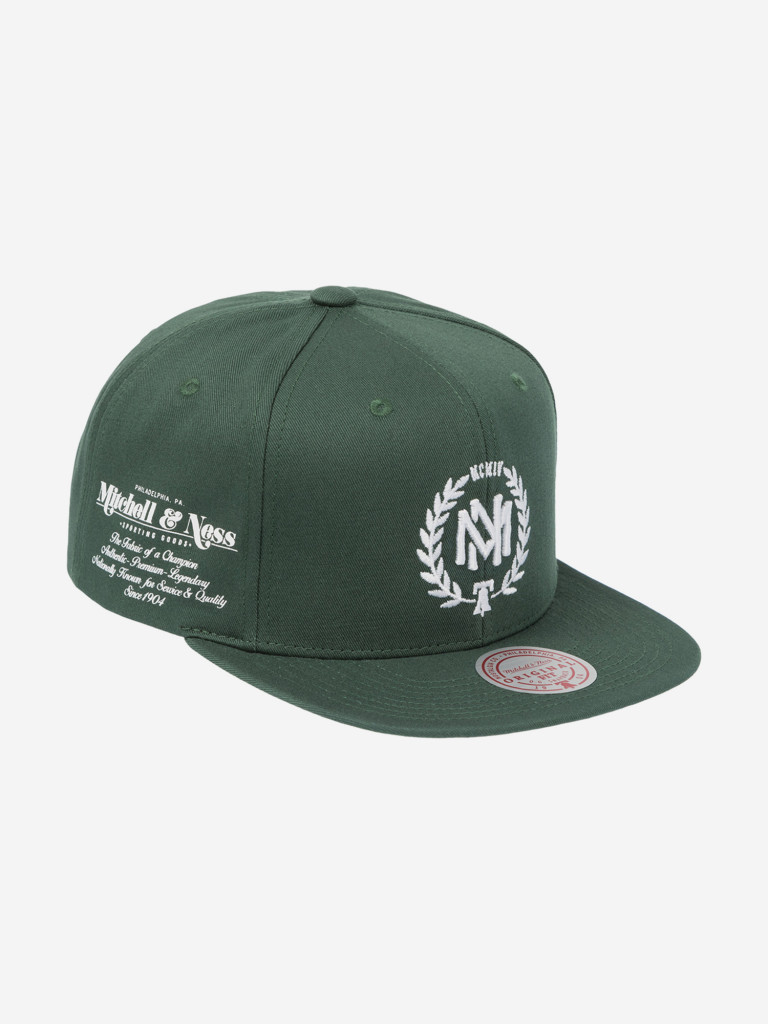 Бейсболка с прямым козырьком MITCHELL NESS HHSS6829-MNNYYPPPDKGN (зеленый)