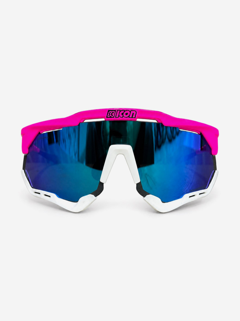 Очки спортивные Scicon AeroShade XL оправа Pink Fluo линза SCNPP Multimirror Blue + Pink