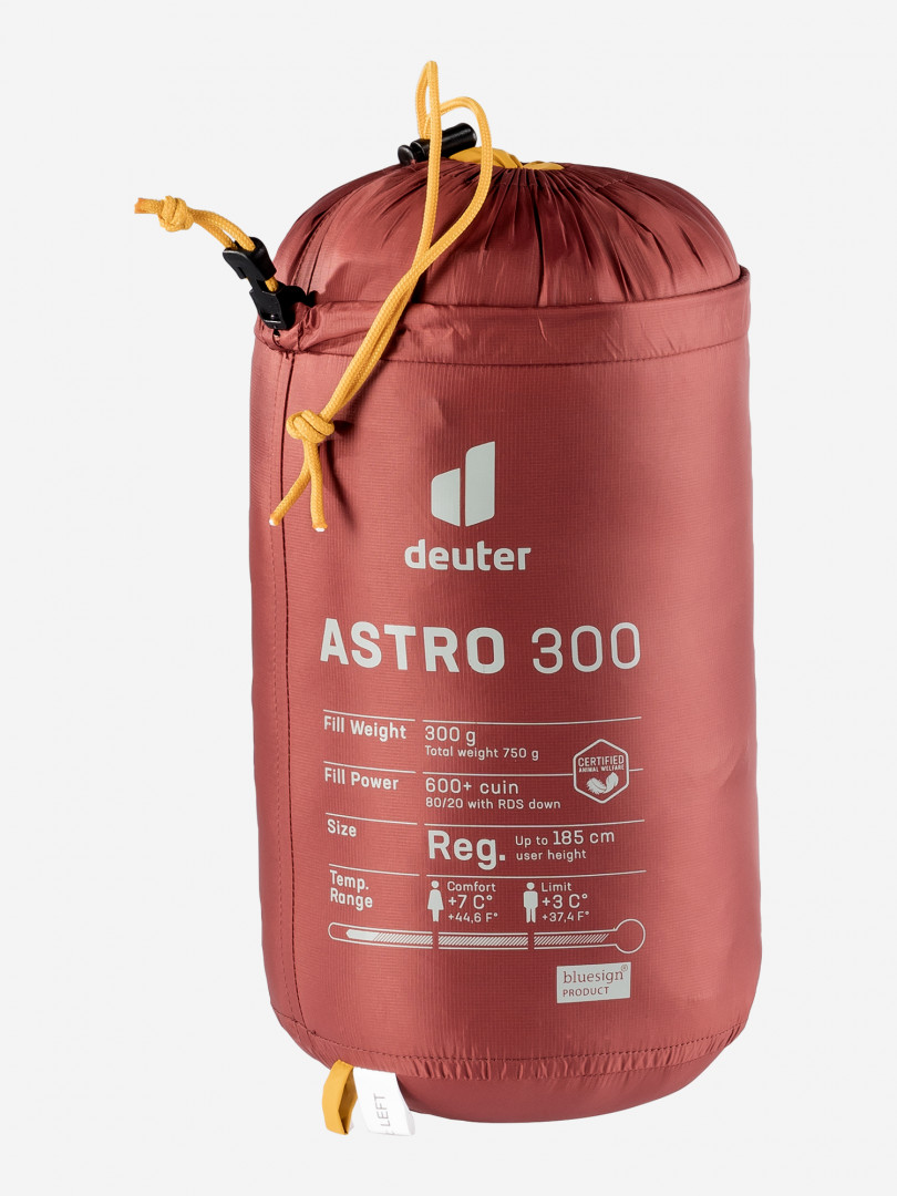 Спальный мешок Deuter Astro 300 +3, Красный