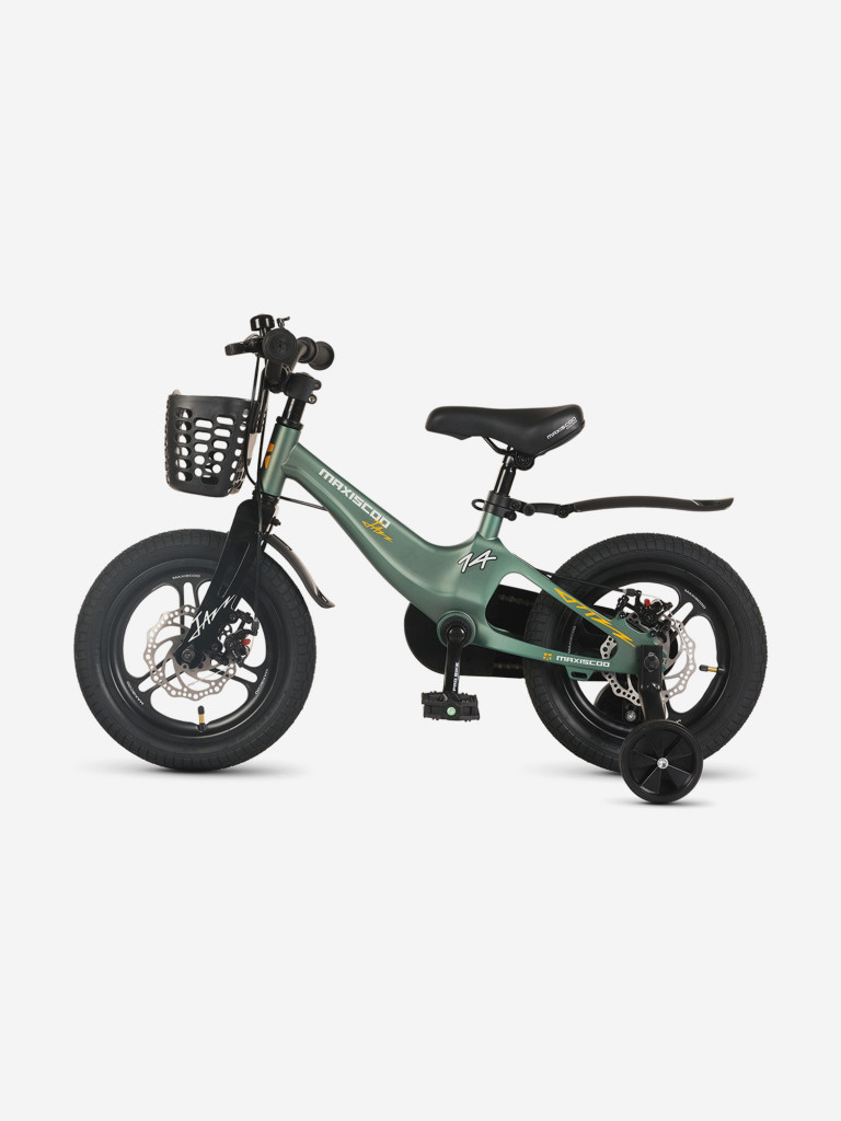 Велосипед детский Maxiscoo JAZZ PRO 14'', зеленый матовый, 2026