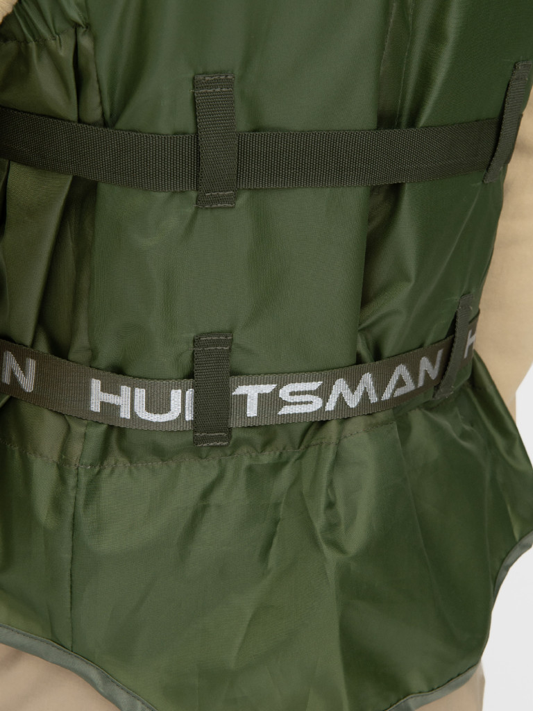 Жилет спасательный HUNTSMAN Shark с карманами для рыбалки на реке и море, 80 кг