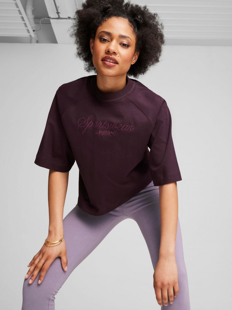 Футболка женская PUMA Classics +, Фиолетовый