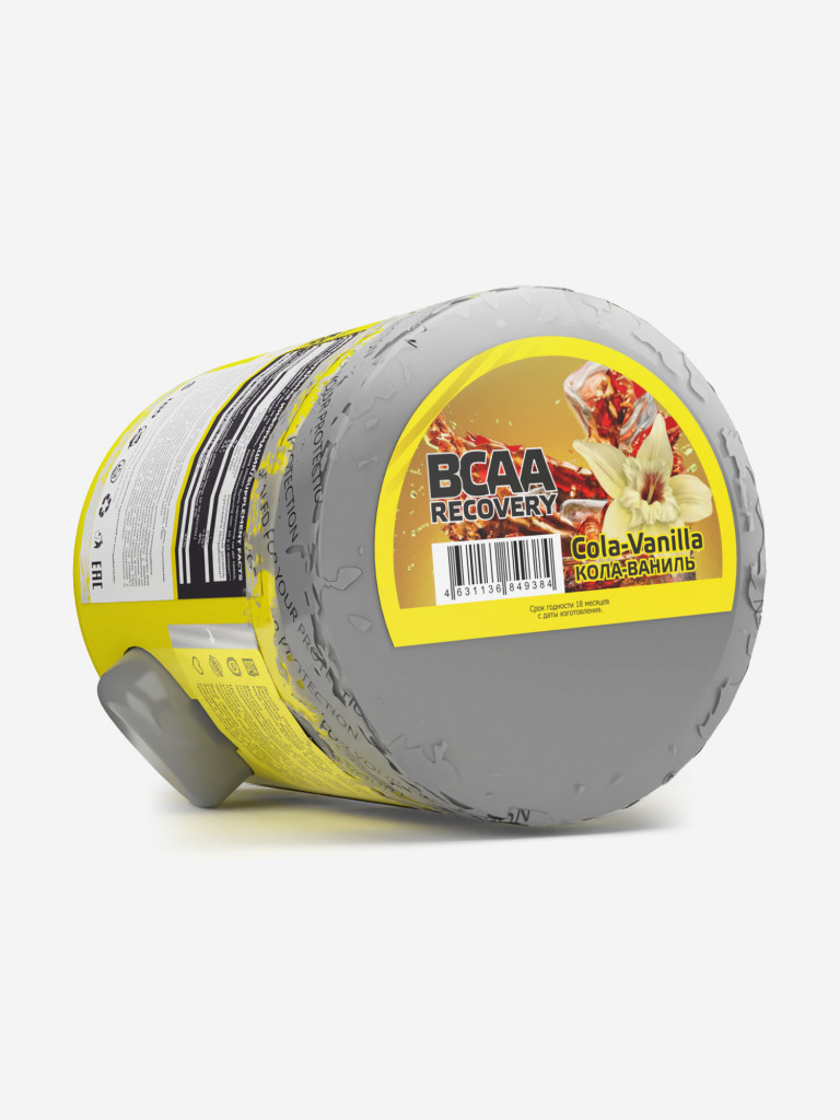 Аминокислоты Steelpower BCAA Recovery 2-1-1 с глютамином, глицином, 250 г, Кола, Ваниль