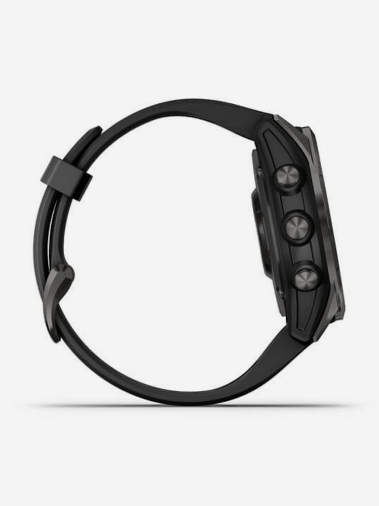Часы Garmin Fenix 7S Sapphire Solar, титановый угольно-серый, сапфировое стекло Power Sapphire с технологией солнечной зарядки 010-02539-25