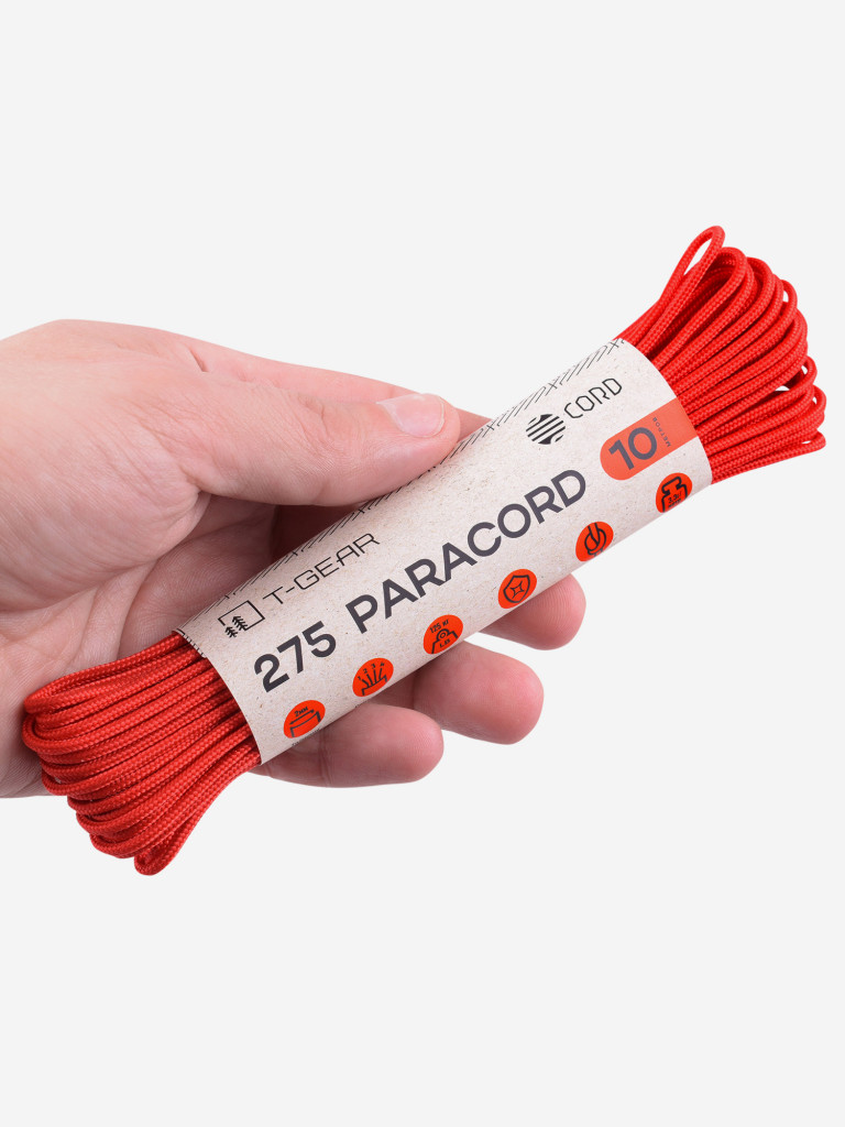 Паракорд 275 T-Gear x CORD nylon 10м (Red)