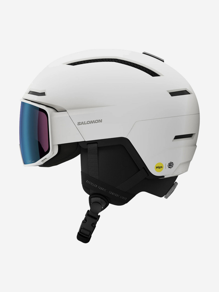Горнолыжный шлем с визором Salomon Driver Pro Sigma Photo MIPS Белый Cat. 1-3
