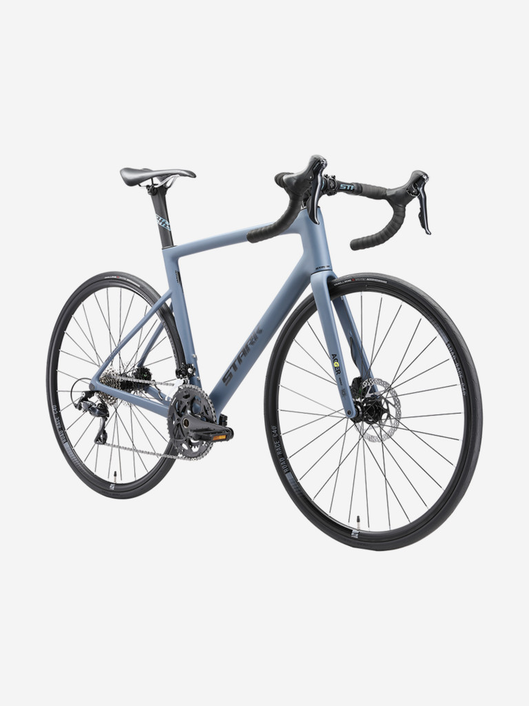 Велосипед Stark'25 Peloton Pro 700.4 D Carbon сине-серый матовый/черный S/52