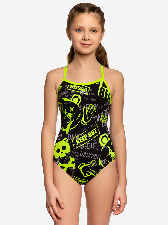 Юниорский купальник спортивный антихлор Mad Wave Nera Junior PBT H5