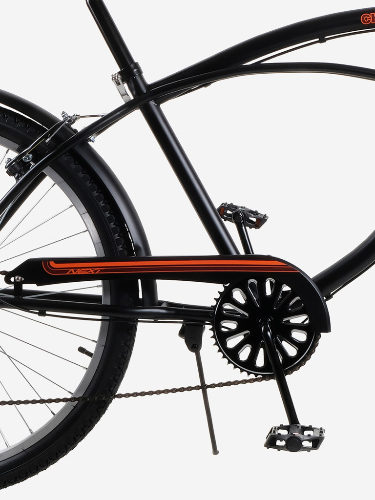 Велосипед NEXTbike Chopper, 26 дюймов, городской, чёрный, 18.5-дюймовая рама