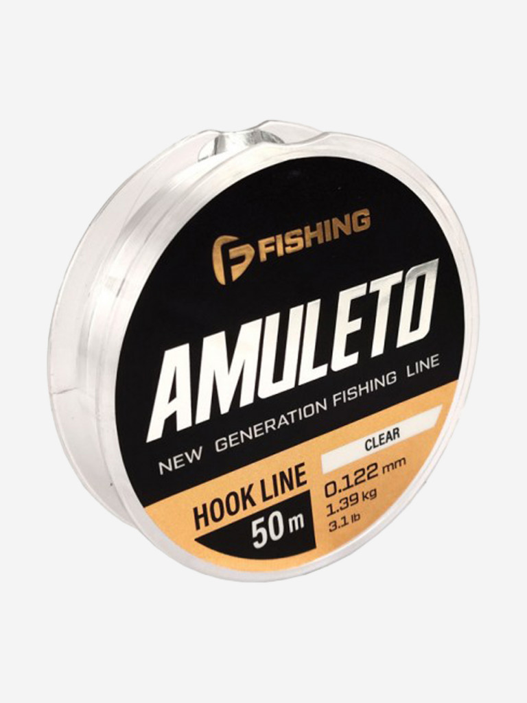 Леска Amuleto Clear F-FISHING 50м 0,122мм 1,39кг/3,1lb