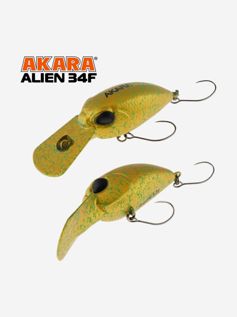 Воблер Akara Alien 34F кренк плавающий на форель 3,2гр A224