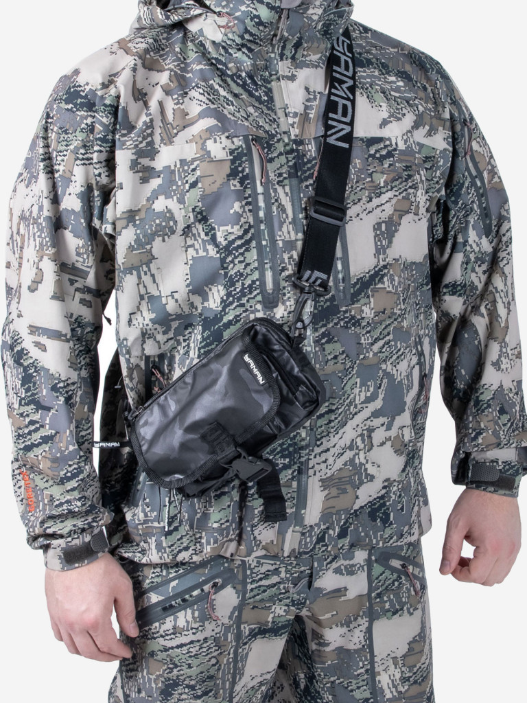 Сумка рыболовная Yaman Street Fishing MultiLock S-Pouch, 13,5х22х8 см, цвет серый камуфляж.