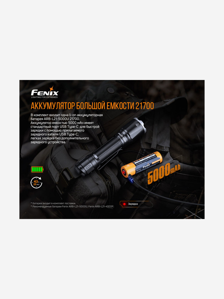 Фонарь Fenix TK16V20 Cree  SST70 LED