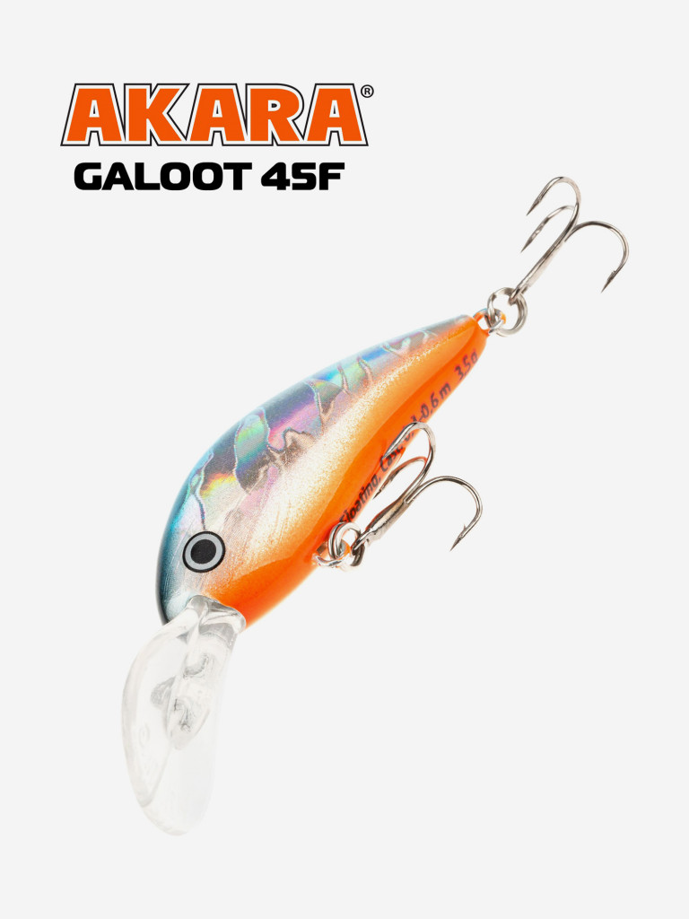 Воблер Akara Galoot плавающий, кренк, на окуня, щуку, голавля 45F 3,5 гр. A82