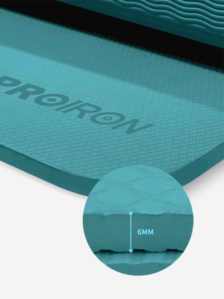 Коврик складной PROIRON для йоги и фитнеса 1830х610х6 мм TPE