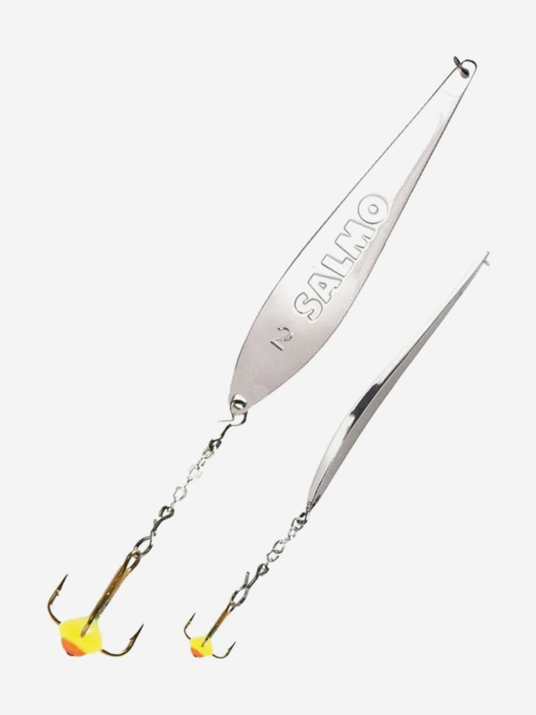 Блесна вертикальная зимняя Lucky John S-3-Z с цепочкой и тройником, вес 7 г