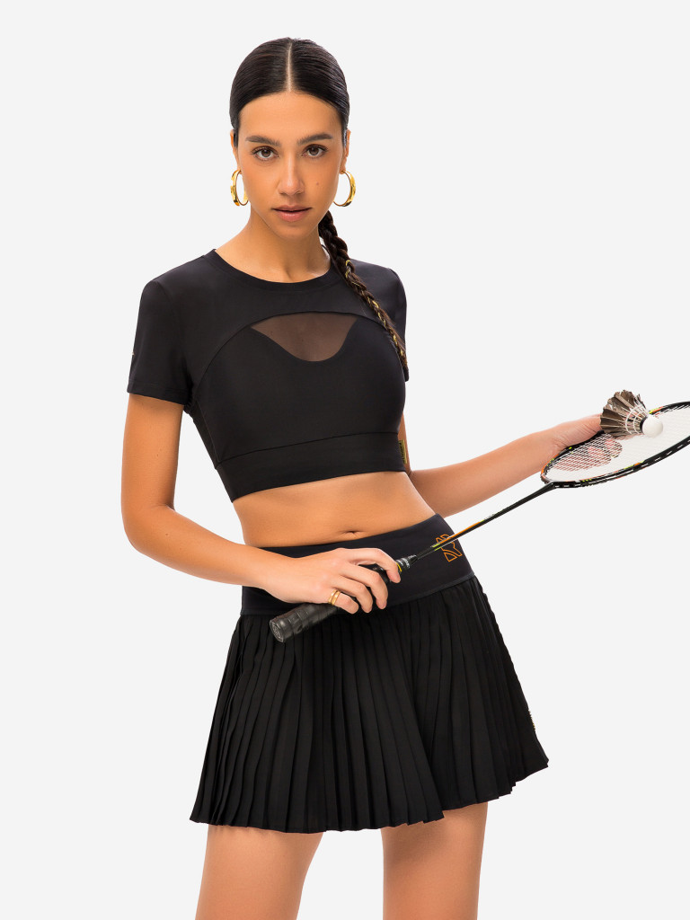 Юбка женская RAQUETA SPORT плиссе Painted Black