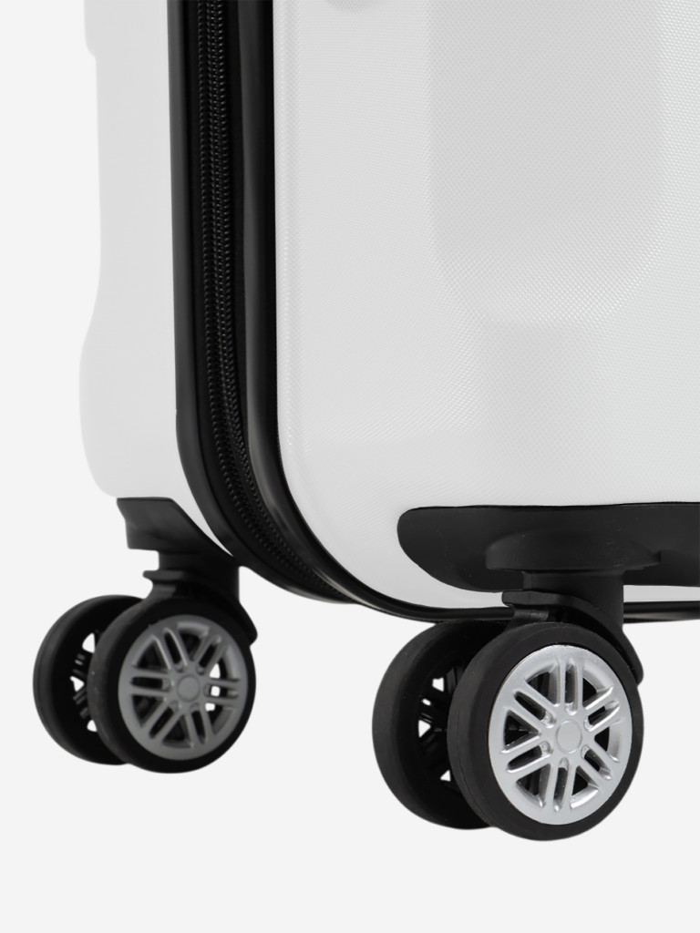 Чемодан на колесах L белый Feelway