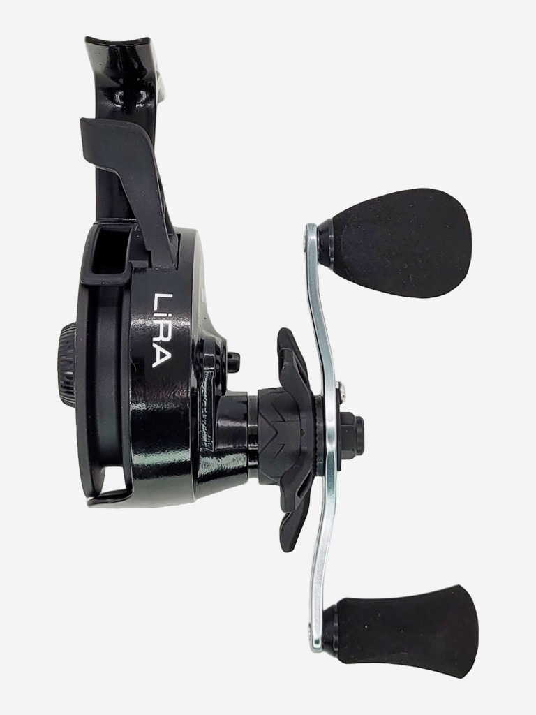 Катушка зимняя Nautilus LIRA # Black, катушка для удочки с передним фрикционом