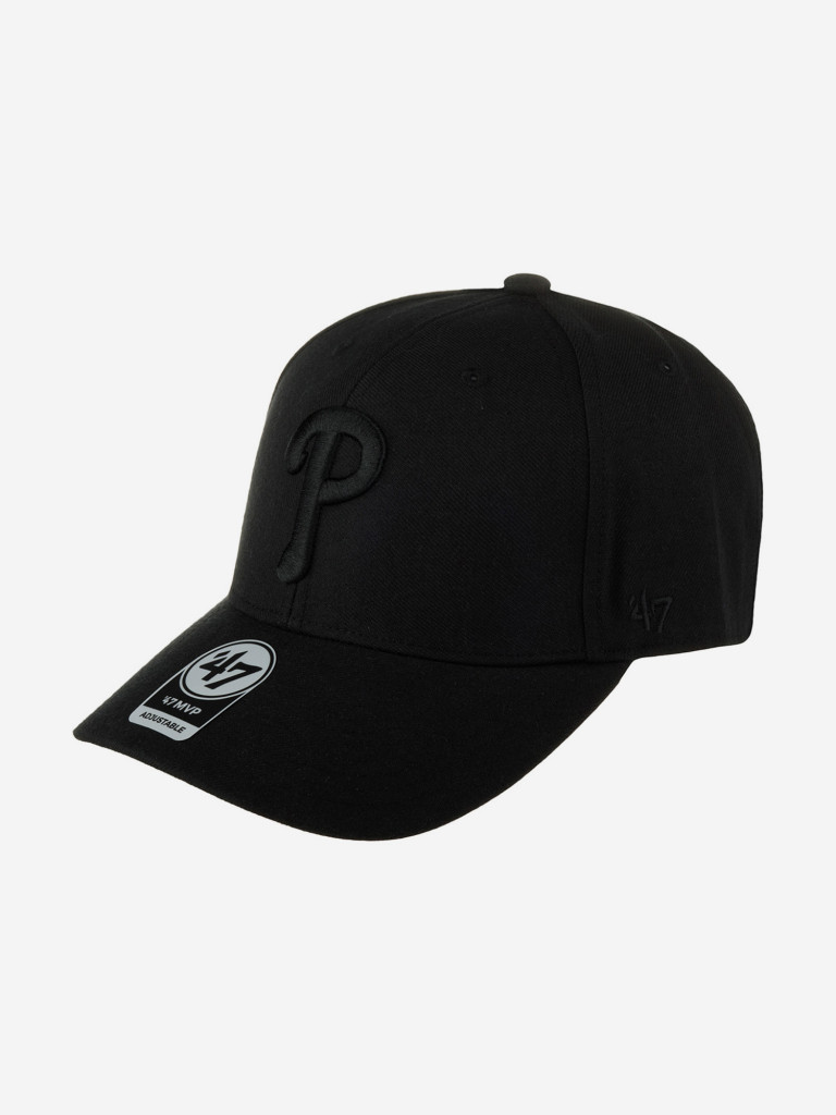 Бейсболка 47 BRAND B-MVP19WBV-BKB Philadelphia Phillies MLB (черный)
