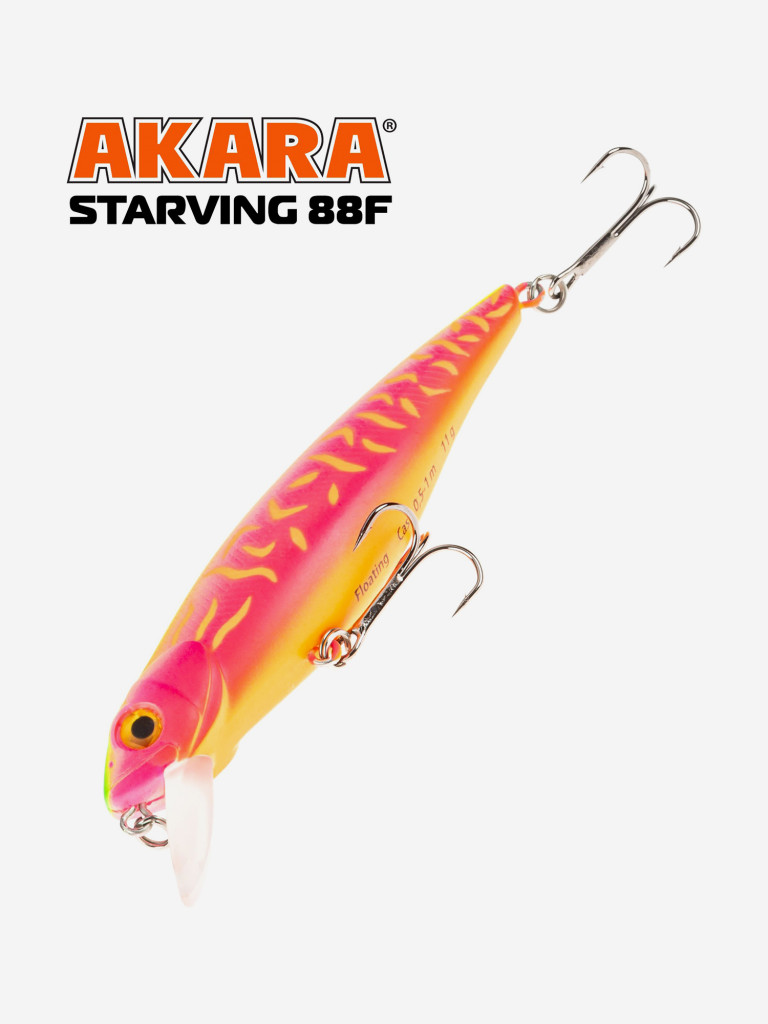 Воблер Akara Starving 88F 11 гр. минноу, плавающий, твичинговый, на щуку A207
