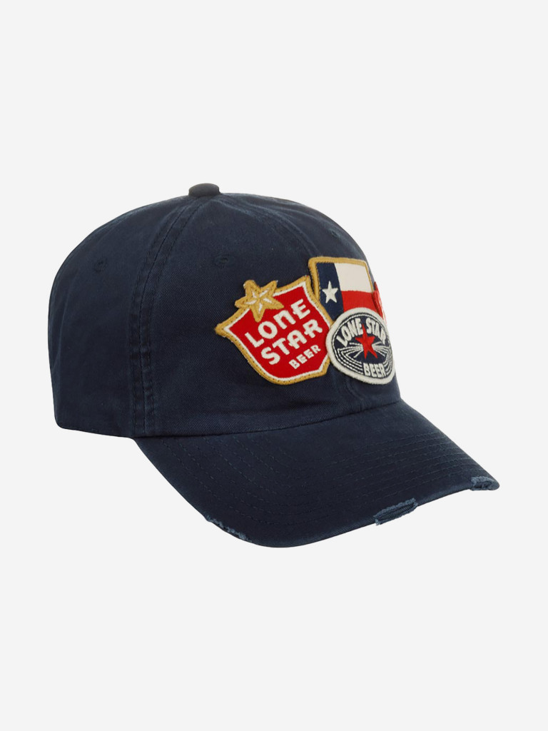 Бейсболка AMERICAN NEEDLE PBC-1907B PBR Lone Star Iconic (синий)