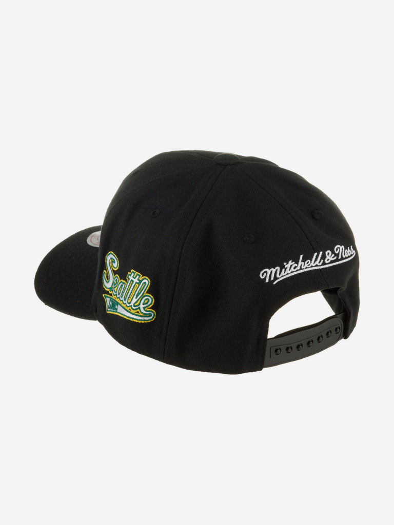 Бейсболка MITCHELL NESS HHSS6278-SSUYYPPPBLCK Seattle Supersonics NBA (черный)