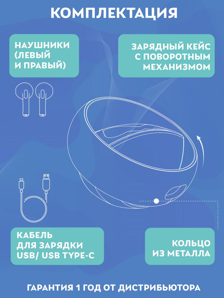 Беспроводные наушники TWS Disney Микки Маус