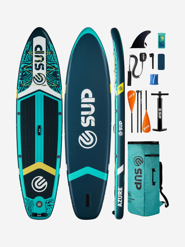 Сапборд двухслойный E-SUP AQUA FUN PRO 353 см синий цвет — купить за 36650 руб. со скидкой 43 %, отзывы в интернет-магазине Спортмастер